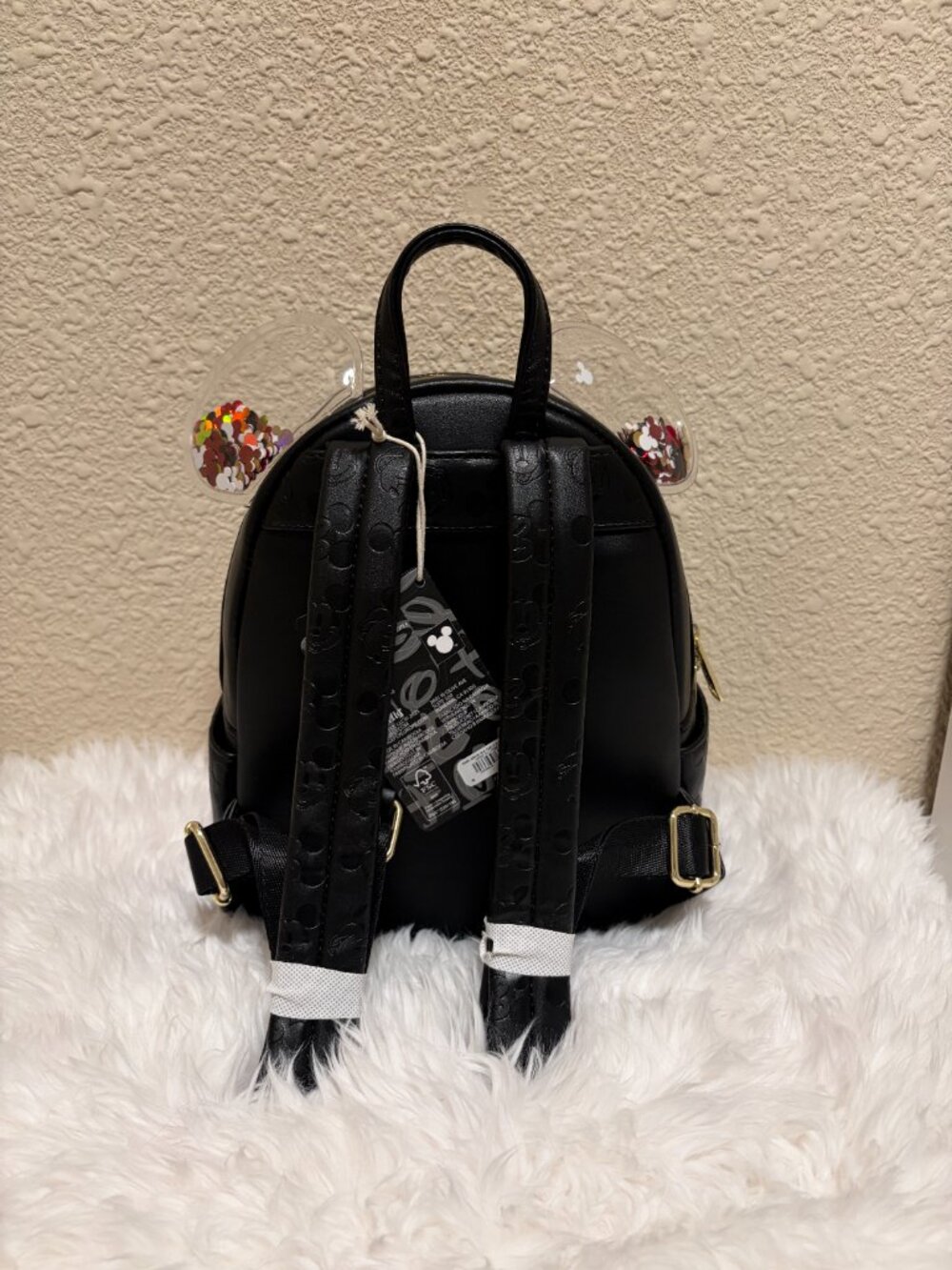 Loungefly Disney Mickey Mouse Sequin Confetti Mini Backpack NWT - Picture 5 of 7